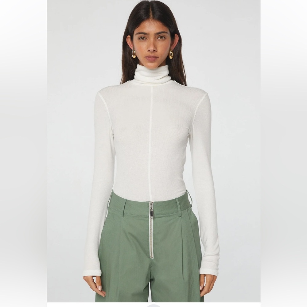 Line by K white turtleneck. NWT.